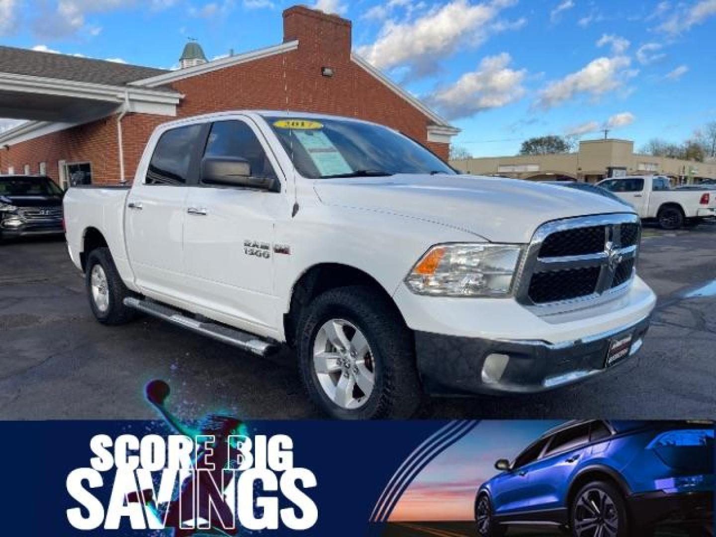 2017 Ram 1500 SLT Crew Cab SWB 4WD (1C6RR7LT7HS) with an 5.7L V8 OHV 16V engine, 8-Speed Automatic transmission, located at 1865 W 2nd St., Xenia, OH, 45385, (937) 372-7777, 39.681259, -83.961945 - 2017 Ram 1500 SLT Crew Cab SWB 4WD - Photo#0