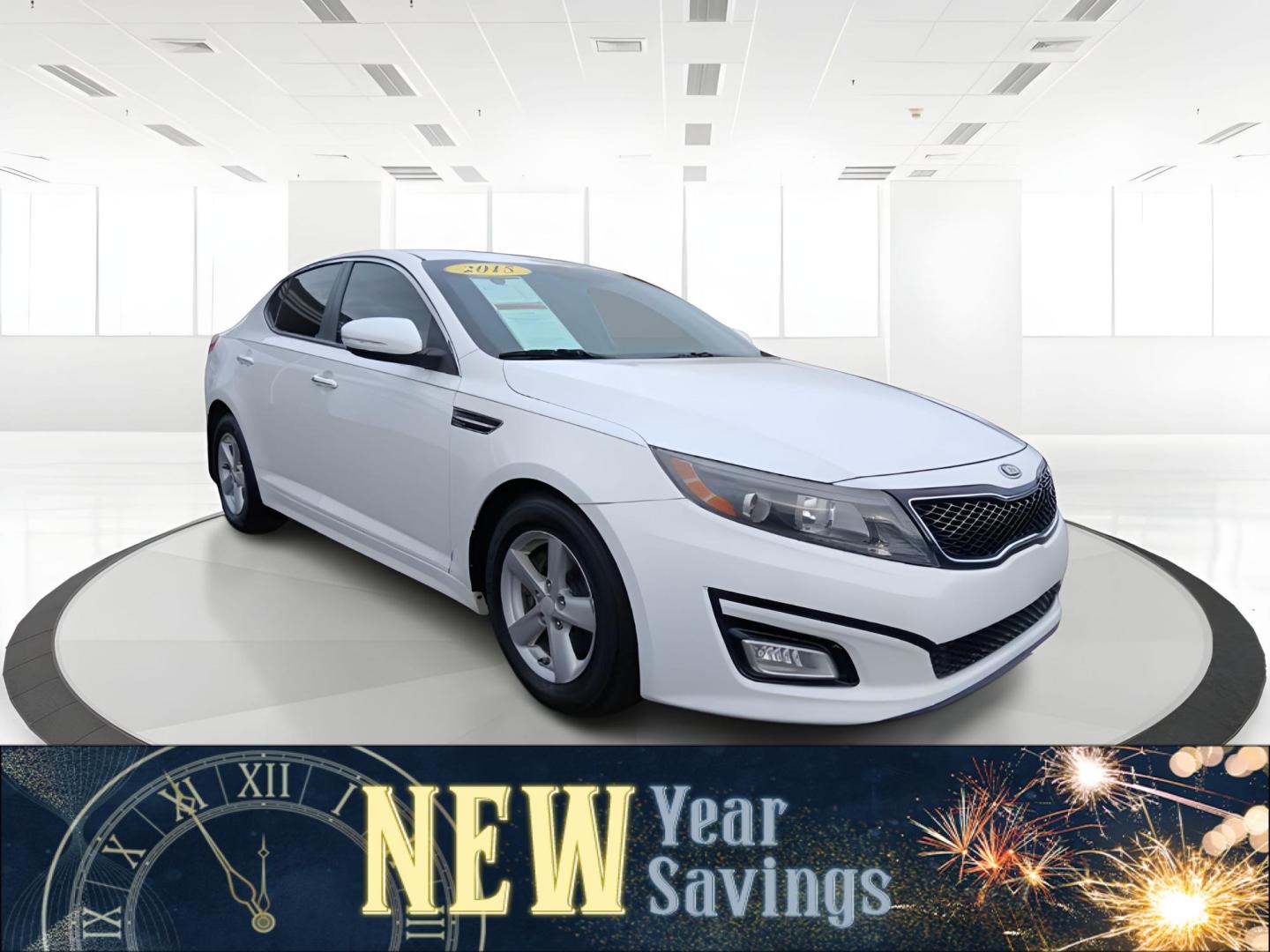 2015 Kia Optima LX (5XXGM4A78FG) with an 2.4L L4 DOHC 16V engine, 6-Speed Automatic transmission, located at 1865 W 2nd St., Xenia, OH, 45385, (937) 372-7777, 39.681259, -83.961945 - 2015 Kia Optima LX - Photo#0