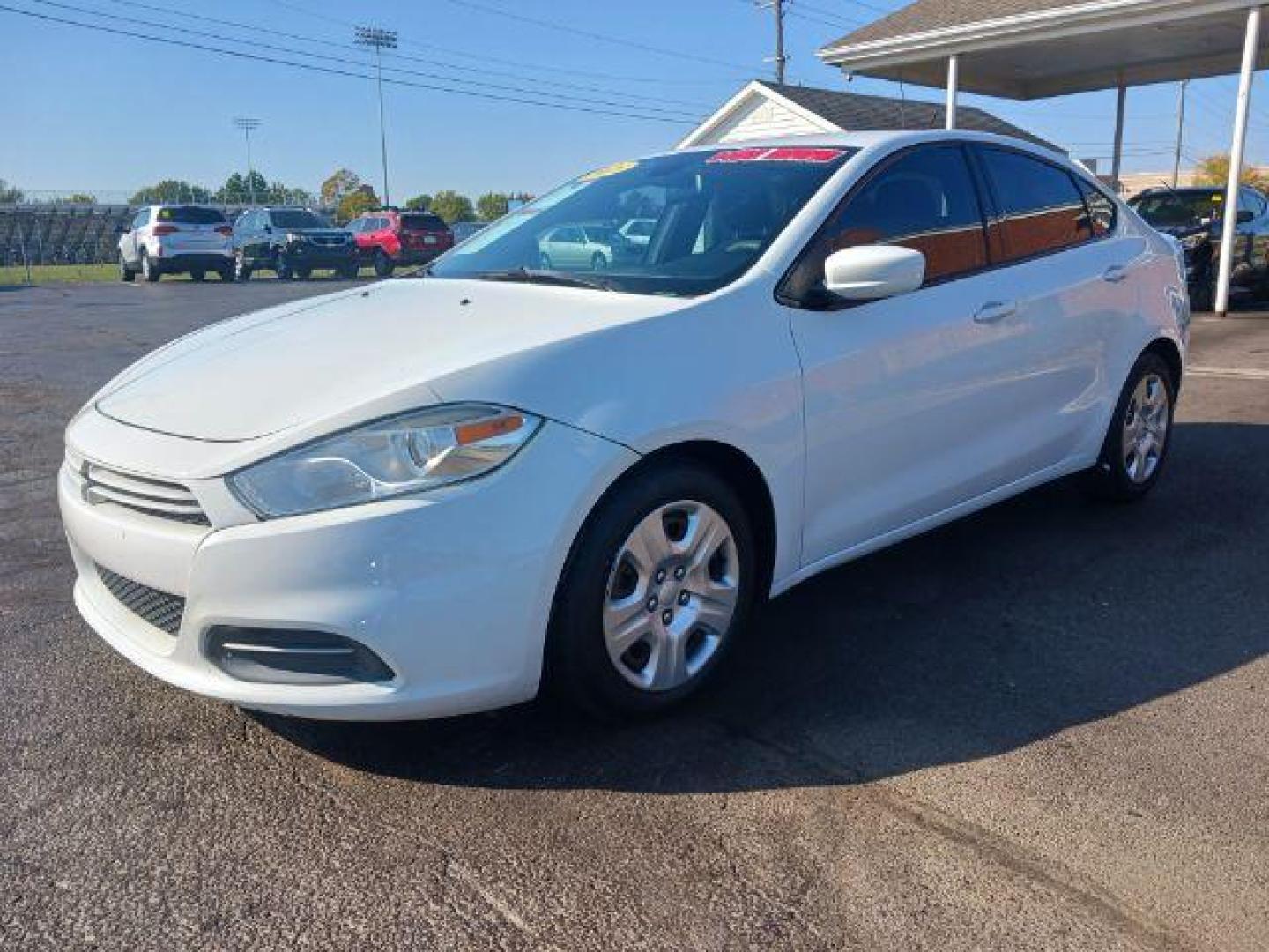 2015 Bright White Clearcoat Dodge Dart SE (1C3CDFAA8FD) with an 2.0L L4 DOHC 16V TURBO engine, located at 1865 W 2nd St., Xenia, OH, 45385, (937) 372-7777, 39.681259, -83.961945 - Photo#2