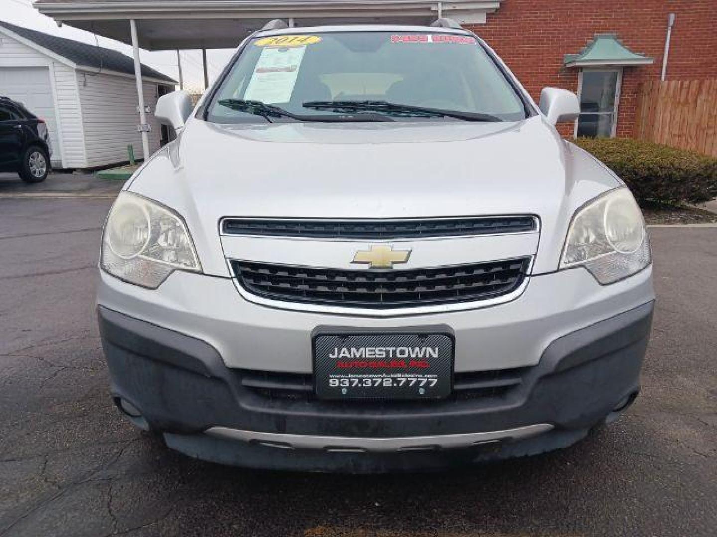 2014 Silver Chevrolet Captiva Sport 2LS FWD (3GNAL2EKXES) with an 2.4L L4 DOHC 16V FFV engine, 6-Speed Automatic transmission, located at 1865 W 2nd St., Xenia, OH, 45385, (937) 372-7777, 39.681259, -83.961945 - Photo#1