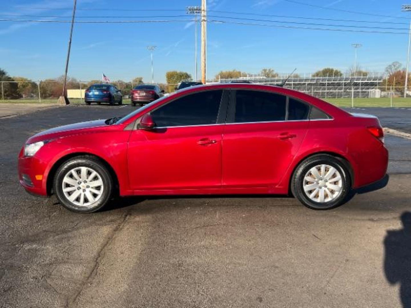 2011 Crystal Red Metallic Chevrolet Cruze 1LT (1G1PF5S93B7) with an 1.4L L4 DOHC 16V TURBO engine, 6-Speed Automatic transmission, located at 1865 W 2nd St., Xenia, OH, 45385, (937) 372-7777, 39.681259, -83.961945 - Photo#3