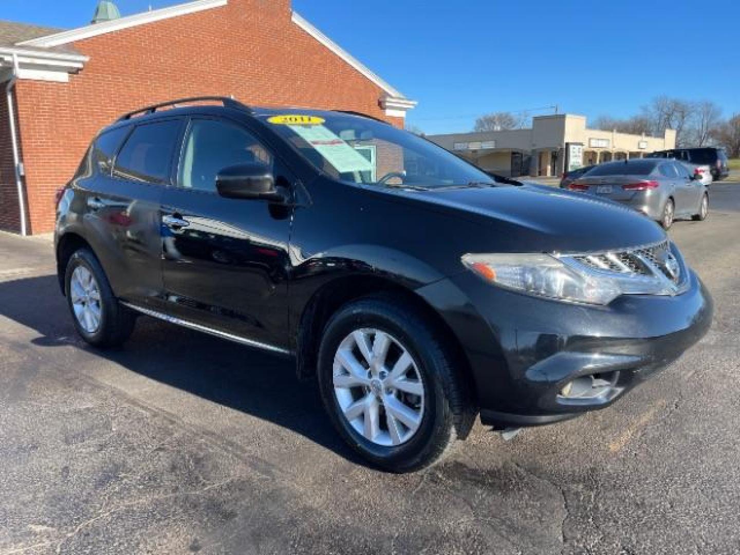 2011 Super Black Nissan Murano SV AWD (JN8AZ1MW2BW) with an 3.5L V6 DOHC 24V engine, Continuously Variable Transmission transmission, located at 1865 W 2nd St., Xenia, OH, 45385, (937) 372-7777, 39.681259, -83.961945 - Photo#0