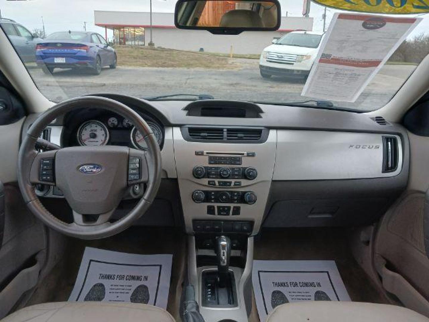 2009 White Suede Ford Focus SEL Sedan (1FAHP37N99W) with an 2.0L L4 DOHC 16V engine, located at 1865 W 2nd St., Xenia, OH, 45385, (937) 372-7777, 39.681259, -83.961945 - Photo#7