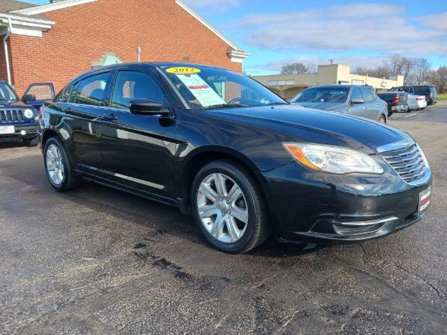 2012 Black Chrysler 200 Touring (1C3CCBBB4CN) with an 2.4L L4 DOHC 16V engine, 6-Speed Automatic transmission, located at 1865 W 2nd St., Xenia, OH, 45385, (937) 372-7777, 39.681259, -83.961945 - Photo#0