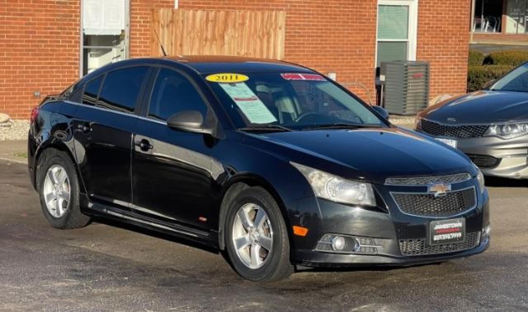 2011 Black Granite Metallic Chevrolet Cruze 1LT (1G1PF5S96B7) with an 1.4L L4 DOHC 16V TURBO engine, 6-Speed Automatic transmission, located at 1865 W 2nd St., Xenia, OH, 45385, (937) 372-7777, 39.681259, -83.961945 - Photo#0