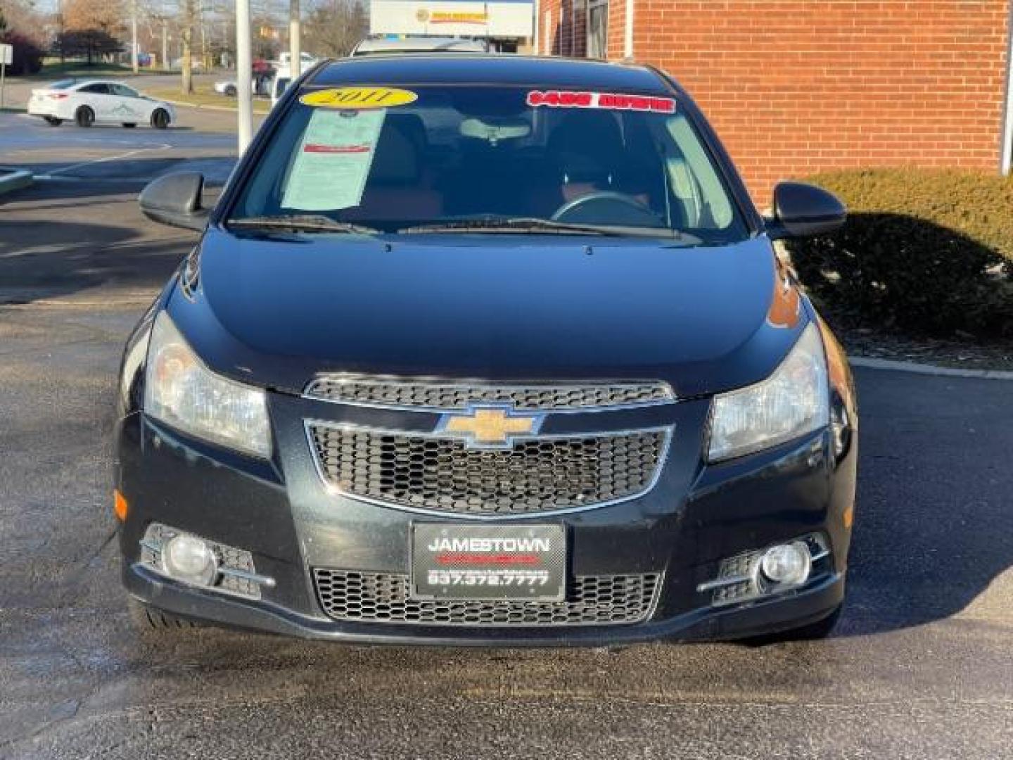 2011 Black Granite Metallic Chevrolet Cruze 1LT (1G1PF5S96B7) with an 1.4L L4 DOHC 16V TURBO engine, 6-Speed Automatic transmission, located at 1865 W 2nd St., Xenia, OH, 45385, (937) 372-7777, 39.681259, -83.961945 - Photo#2