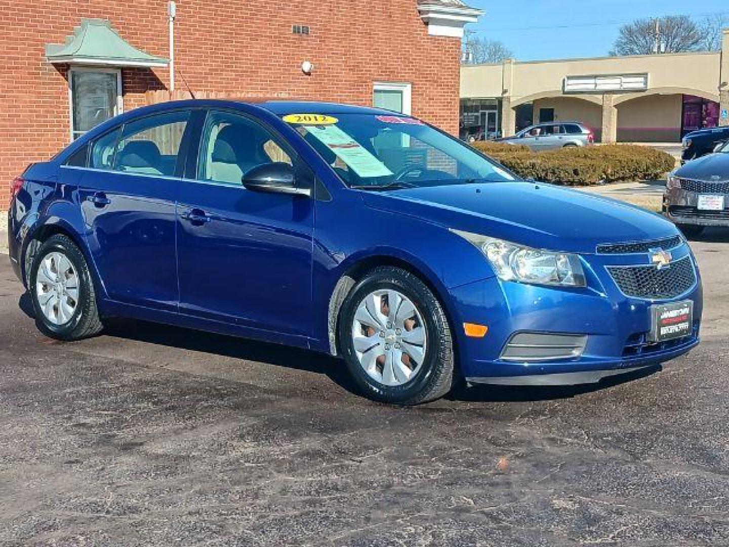 2012 Blue Topaz Metallic Chevrolet Cruze 2LS (1G1PC5SH1C7) with an 1.8L L4 DOHC 16V FFV engine, 6-Speed Automatic transmission, located at 1865 W 2nd St., Xenia, OH, 45385, (937) 372-7777, 39.681259, -83.961945 - Photo#0