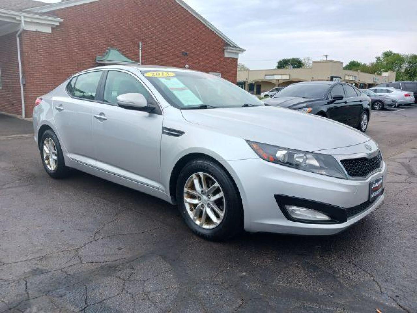 2013 Bright Silver Metallic Kia Optima LX AT (KNAGM4A76D5) with an 2.4L L4 DOHC 16V engine, 6-Speed Automatic transmission, located at 1865 W 2nd St., Xenia, OH, 45385, (937) 372-7777, 39.681259, -83.961945 - Photo#0