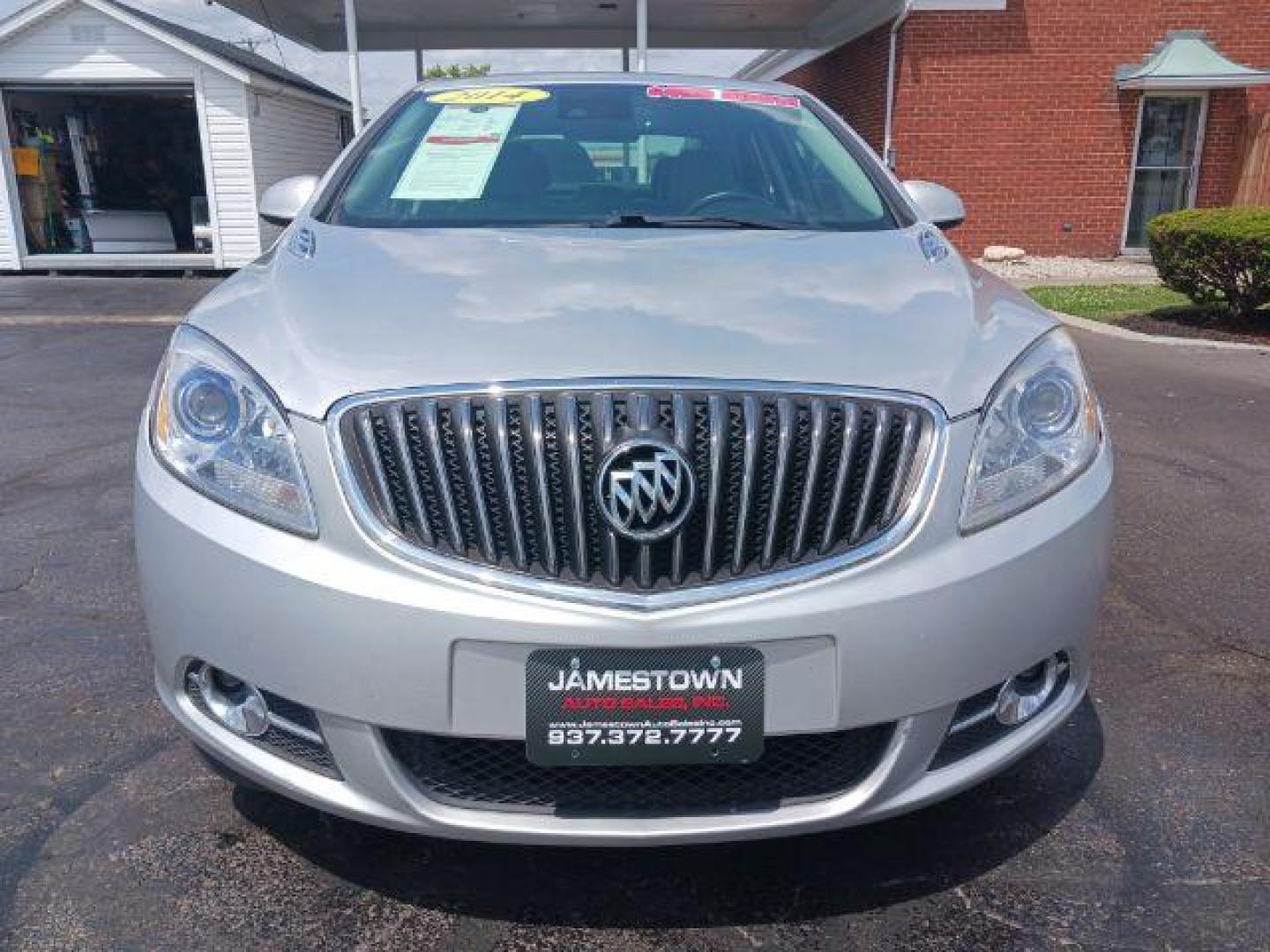 2014 Quicksilver Metallic Buick Verano Convenience (1G4PR5SK5E4) with an 2.4L L4 DOHC 16V FFV engine, 6-Speed Automatic transmission, located at 1865 W 2nd St., Xenia, OH, 45385, (937) 372-7777, 39.681259, -83.961945 - Photo#4