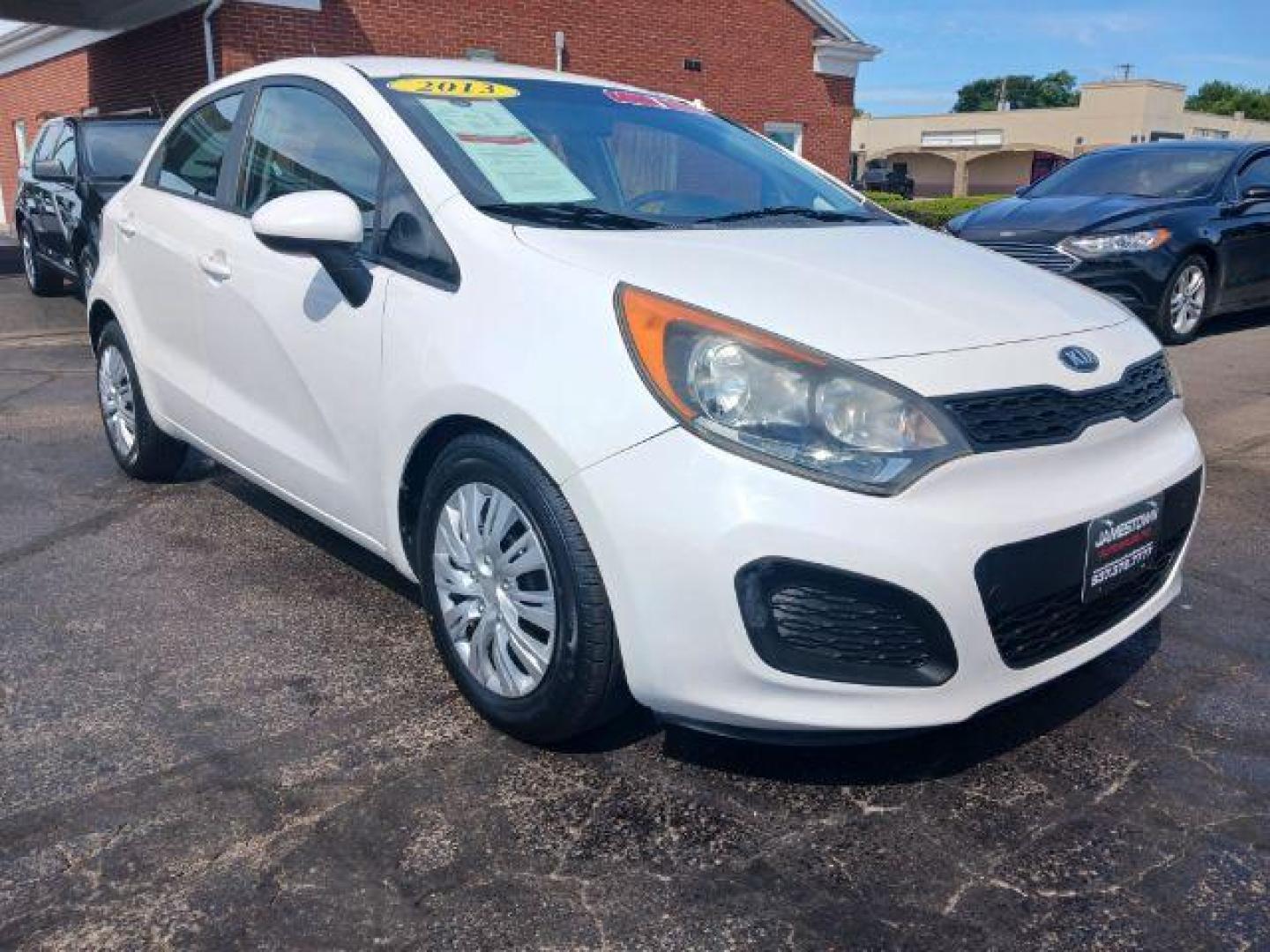 2013 Clear White Kia Rio5 LX (KNADM5A34D6) with an 1.6L L4 DOHC 16V engine, located at 1865 W 2nd St., Xenia, OH, 45385, (937) 372-7777, 39.681259, -83.961945 - Photo#0