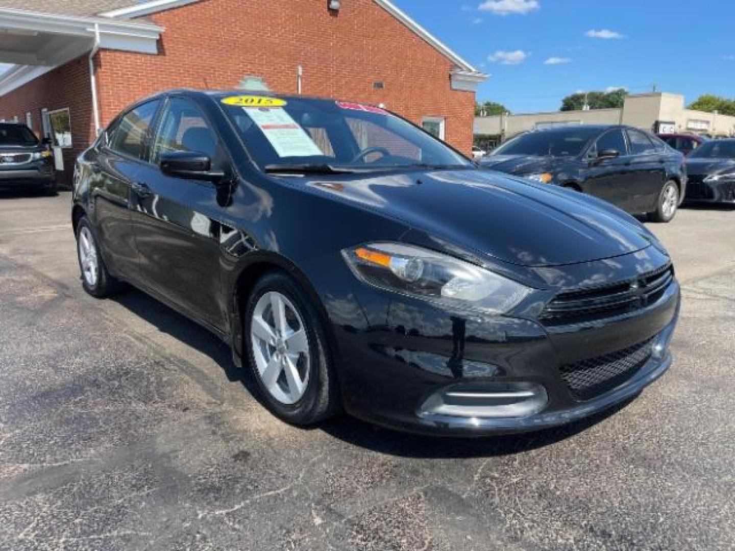 2015 Pitch Black Clearcoat Dodge Dart SXT (1C3CDFBB1FD) with an 2.4L L4 DOHC 16V engine, located at 1865 W 2nd St., Xenia, OH, 45385, (937) 372-7777, 39.681259, -83.961945 - Photo#0