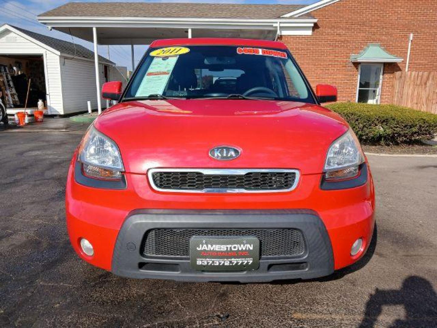 2011 Molten Kia Soul + (KNDJT2A24B7) with an 2.0L L4 DOHC 16V engine, located at 1865 W 2nd St., Xenia, OH, 45385, (937) 372-7777, 39.681259, -83.961945 - Photo#4