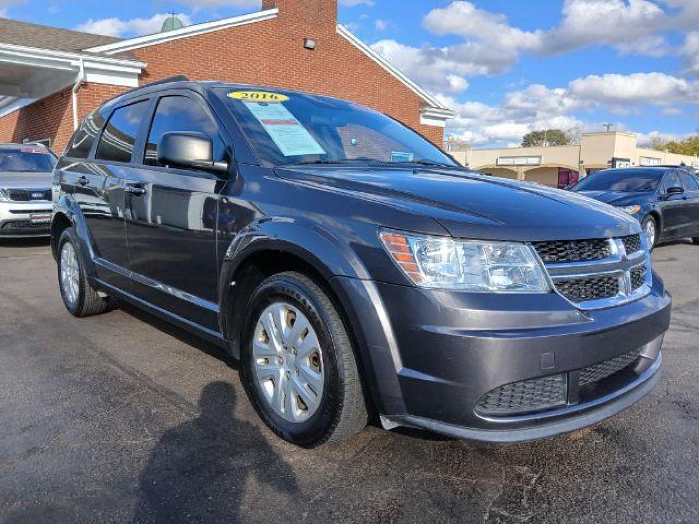 2016 Granite Crystal Metallic Clear Coat Dodge Journey SE (3C4PDCAB7GT) with an 2.4L L4 DOHC 16V engine, 4-Speed Automatic transmission, located at 1865 W 2nd St., Xenia, OH, 45385, (937) 372-7777, 39.681259, -83.961945 - Photo#0