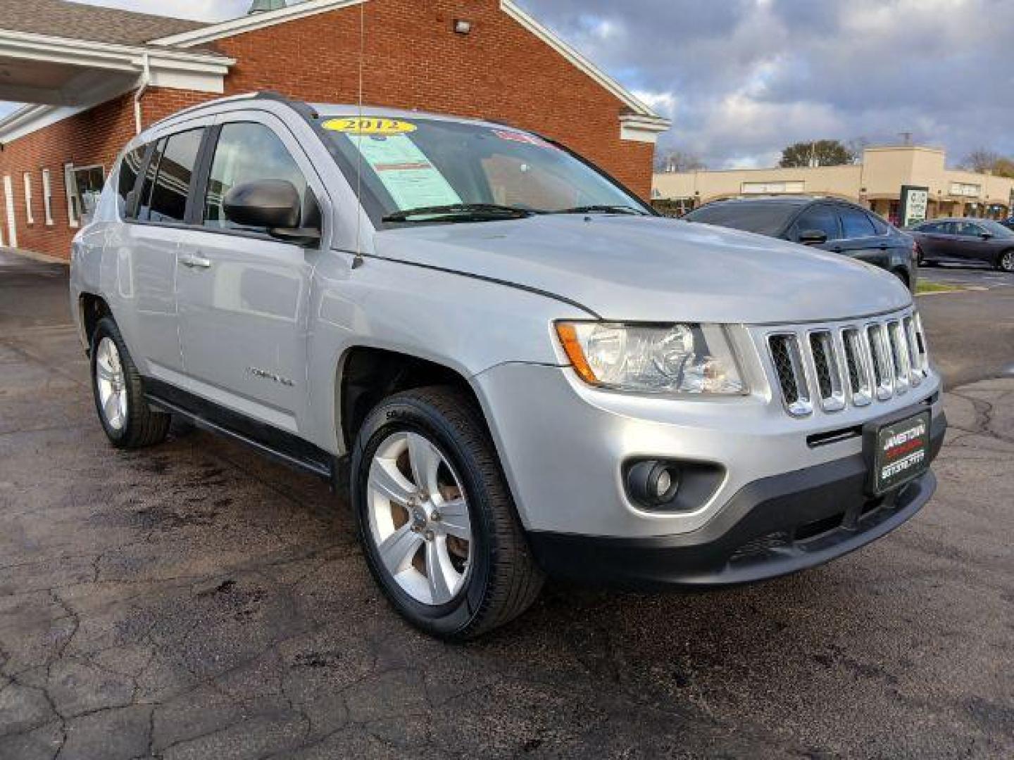 2012 Bright Silver Metallic Jeep Compass Sport 4WD (1C4NJDBB6CD) with an 2.4L L4 DOHC 16V engine, located at 1865 W 2nd St., Xenia, OH, 45385, (937) 372-7777, 39.681259, -83.961945 - Photo#0